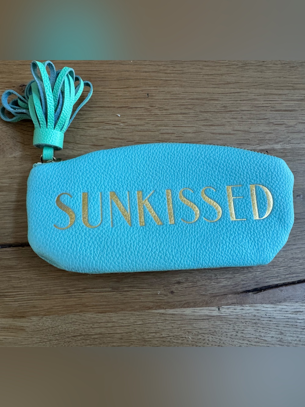 Anthropologie Turquoise 'Sunkissed' Tassel Cosmetic Pouch